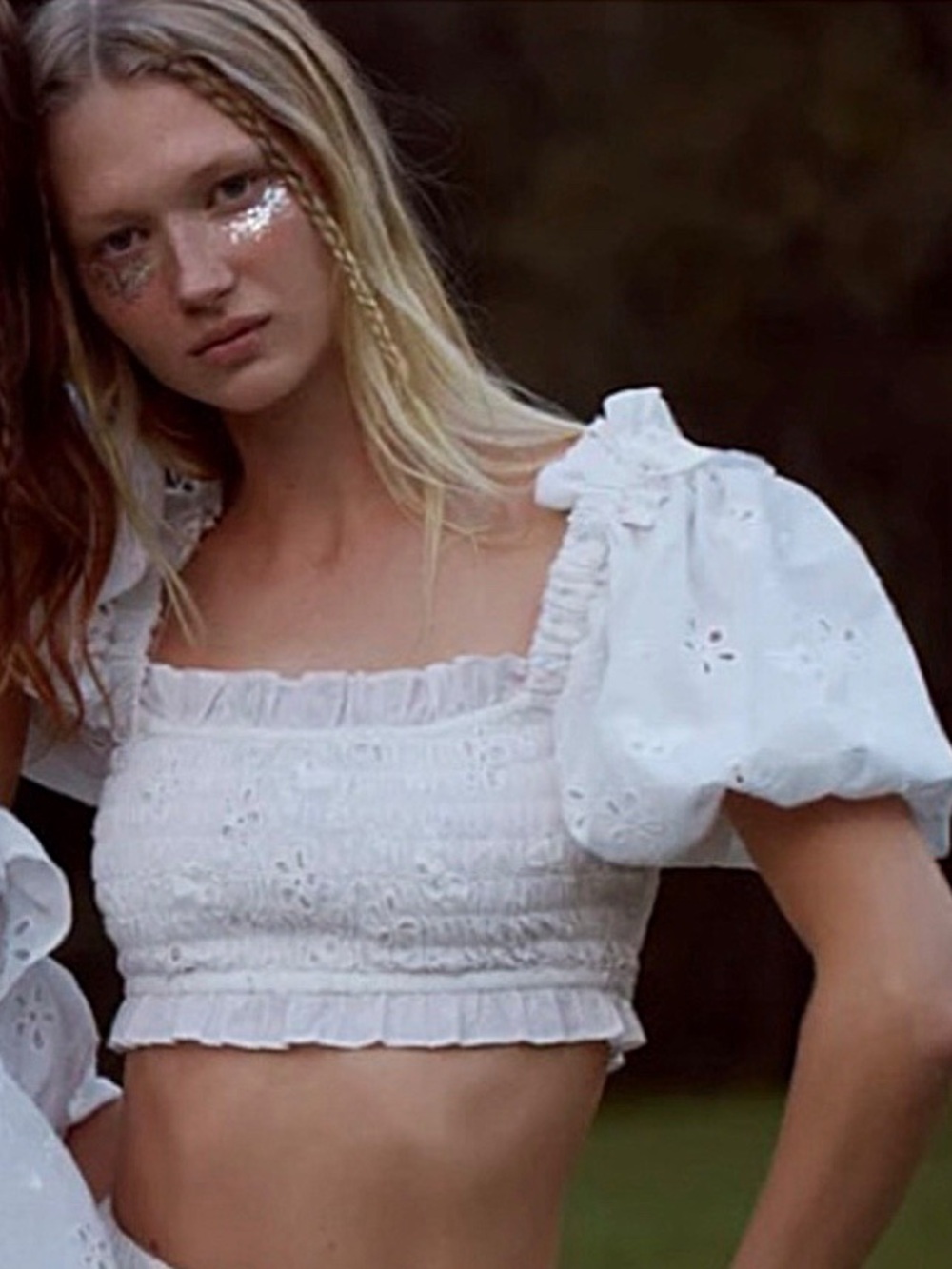 For Love and Lemons Addison Cropped Top